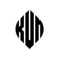 kvm circle letter logo design con forma circolare ed ellittica. lettere ellittiche kvm con stile tipografico. le tre iniziali formano un logo circolare. kvm cerchio emblema astratto monogramma lettera marchio vettore. vettore