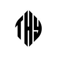design del logo della lettera del cerchio txy con forma circolare ed ellittica. txy lettere ellittiche con stile tipografico. le tre iniziali formano un logo circolare. txy cerchio emblema astratto monogramma lettera marchio vettore. vettore