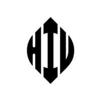 xiu circle letter logo design con forma circolare ed ellittica. xiu lettere ellittiche con stile tipografico. le tre iniziali formano un logo circolare. xiu cerchio emblema astratto monogramma lettera marchio vettore. vettore