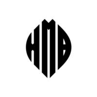 xmb circle letter logo design con forma circolare ed ellittica. xmb lettere ellittiche con stile tipografico. le tre iniziali formano un logo circolare. xmb cerchio emblema astratto monogramma lettera marchio vettore. vettore