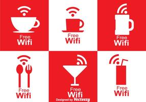 simbolo di wifi del caffè vettore