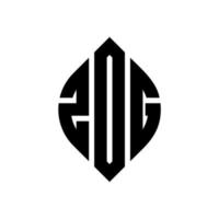 zdg cerchio lettera logo design con forma circolare ed ellittica. zdg lettere ellittiche con stile tipografico. le tre iniziali formano un logo circolare. zdg cerchio emblema astratto monogramma lettera marchio vettore. vettore