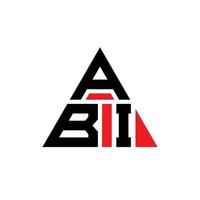 design del logo della lettera del triangolo abi con forma triangolare. monogramma di design del logo del triangolo abi. modello di logo vettoriale triangolo abi con colore rosso. abi logo triangolare logo semplice, elegante e lussuoso.