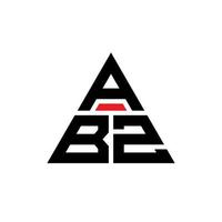 design del logo della lettera del triangolo abz con forma triangolare. monogramma di design del logo del triangolo abz. modello di logo vettoriale triangolo abz con colore rosso. logo triangolare abz logo semplice, elegante e lussuoso.