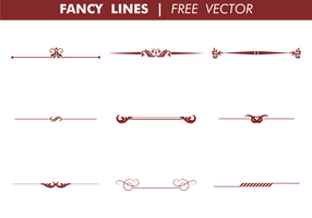 Vettore decorativo delle linee operate