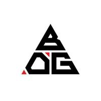 design del logo della lettera del triangolo della palude con forma triangolare. monogramma di design del logo del triangolo della palude. modello di logo vettoriale triangolo di palude con colore rosso. logo triangolare bog logo semplice, elegante e lussuoso.