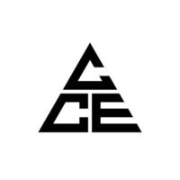 logo della lettera triangolare cce con forma triangolare. cce triangolo logo design monogramma. modello di logo vettoriale triangolo cce con colore rosso. logo triangolare cce logo semplice, elegante e lussuoso.