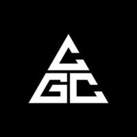 cgc triangolo lettera logo design con forma triangolare. monogramma di design del logo del triangolo cgc. modello di logo vettoriale triangolo cgc con colore rosso. logo triangolare cgc logo semplice, elegante e lussuoso.