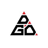 dgo triangolo lettera logo design con forma triangolare. dgo triangolo logo design monogramma. modello di logo vettoriale triangolo dgo con colore rosso. logo triangolare dgo logo semplice, elegante e lussuoso.