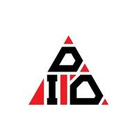 dio triangolo lettera logo design con forma triangolare. monogramma dio triangolo logo design. modello di logo di vettore triangolo dio con colore rosso. logo triangolare dio logo semplice, elegante e lussuoso.