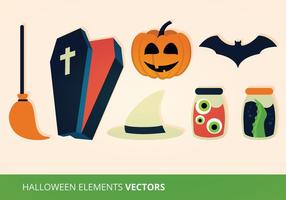 Illustrazione di vettore degli elementi di Halloween