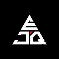 design del logo della lettera del triangolo ejq con forma triangolare. ejq triangolo logo design monogramma. modello di logo vettoriale triangolo ejq con colore rosso. ejq logo triangolare logo semplice, elegante e lussuoso.