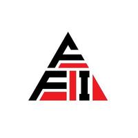 logo lettera triangolare ffi con forma triangolare. monogramma di design del logo del triangolo ffi. modello di logo vettoriale triangolo ffi con colore rosso. logo triangolare ffi logo semplice, elegante e lussuoso.