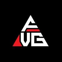 design del logo della lettera del triangolo fvg con forma triangolare. fvg triangolo logo design monogramma. modello di logo vettoriale triangolo fvg con colore rosso. logo triangolare fvg logo semplice, elegante e lussuoso.