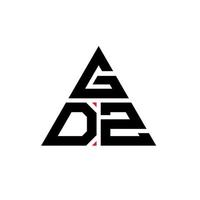 gdz triangolo lettera logo design con forma triangolare. gdz triangolo logo design monogramma. modello di logo vettoriale triangolo gdz con colore rosso. logo triangolare gdz logo semplice, elegante e lussuoso.