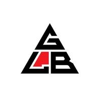 design del logo della lettera del triangolo glb con forma triangolare. glb triangolo logo design monogramma. modello di logo vettoriale triangolo glb con colore rosso. logo triangolare glb logo semplice, elegante e lussuoso.