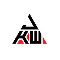 design del logo della lettera del triangolo jkw con forma triangolare. monogramma di design del logo del triangolo jkw. modello di logo vettoriale triangolo jkw con colore rosso. logo triangolare jkw logo semplice, elegante e lussuoso.