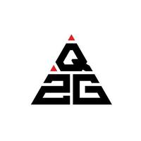 design del logo della lettera del triangolo qzg con forma triangolare. qzg triangolo logo design monogramma. modello di logo vettoriale triangolo qzg con colore rosso. logo triangolare qzg logo semplice, elegante e lussuoso.