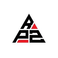 design del logo della lettera del triangolo rpz con forma triangolare. monogramma di design con logo triangolo rpz. modello di logo vettoriale triangolo rpz con colore rosso. logo triangolare rpz logo semplice, elegante e lussuoso.