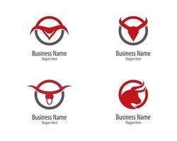 toro logo modello di business circle vettore