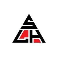 logo della lettera del triangolo slh con forma triangolare. monogramma di design del logo del triangolo slh. modello di logo vettoriale triangolo slh con colore rosso. logo triangolare slh logo semplice, elegante e lussuoso.