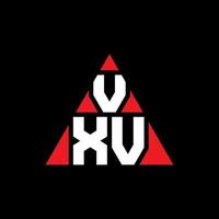 design del logo della lettera del triangolo vxv con forma triangolare. monogramma di design del logo del triangolo vxv. modello di logo vettoriale triangolo vxv con colore rosso. logo triangolare vxv logo semplice, elegante e lussuoso.