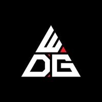 logo della lettera del triangolo wdg con forma triangolare. monogramma di design logo triangolo wdg. modello di logo vettoriale triangolo wdg con colore rosso. logo triangolare wdg logo semplice, elegante e lussuoso. wdg