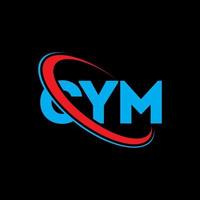 logo cym. lettera cim. design del logo della lettera cym. iniziali cym logo collegate con cerchio e logo monogramma maiuscolo. tipografia cym per il marchio tecnologico, commerciale e immobiliare. vettore