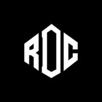 rdc lettera logo design con forma poligonale. rdc poligono e design del logo a forma di cubo. colori bianco e nero del modello di logo di vettore di esagono rdc. monogramma rdc, logo aziendale e immobiliare.