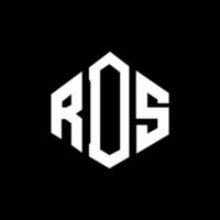 rds lettera logo design con forma poligonale. rds poligono e design del logo a forma di cubo. rds esagono vettore logo modello colori bianco e nero. monogramma rds, logo aziendale e immobiliare.
