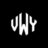 design del logo della lettera vwy con forma poligonale. vwy poligono e design del logo a forma di cubo. vwy modello di logo vettoriale esagonale colori bianco e nero. monogramma vwy, logo aziendale e immobiliare.