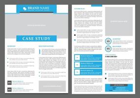 newsletter di case study per le imprese vettore