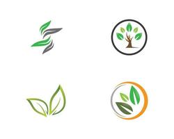 set di icone logo ecologia