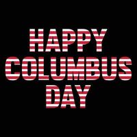 design t-shirt columbus day vettore