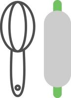 icona di geno degli strumenti del fornaio vettore