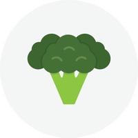 cerchio piatto di broccoli vettore