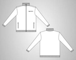 modello di illustrazione vettoriale giacca a maniche lunghe