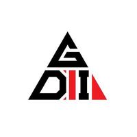 design del logo della lettera del triangolo gdi con forma triangolare. gdi triangolo logo design monogramma. modello di logo vettoriale triangolo gdi con colore rosso. logo triangolare gdi logo semplice, elegante e lussuoso.