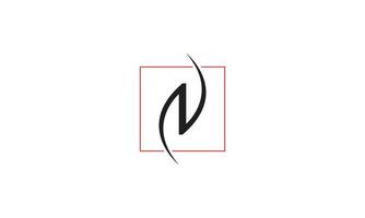 logo della lettera n. n logo icona disegno vettoriale illustrazione vettore libero