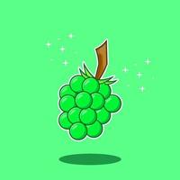 vettore premium l vettore di uva deliziosa e fresca. icona del design, illustrazione del design.