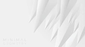 astratto sfondo grigio e bianco della geometria dell'architettura. elegante sfondo triangolo minimale vettore