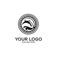 scoiattolo logo design vettore premium badger moneta