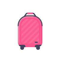 bagaglio per salire a bordo di un aereo per viaggiare in vacanza vettore
