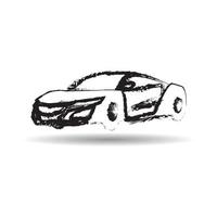 disegno del modello dell'illustrazione di vettore dell'icona dell'automobile.