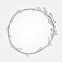 disegno del telaio botanico del telaio radiale isolato vettore