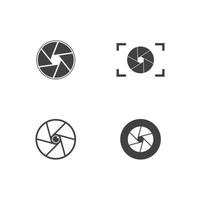 modello di progettazione dell'illustrazione vettoriale dell'icona dell'obiettivo della fotocamera