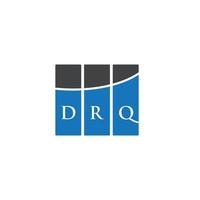 drq lettera logo design su sfondo bianco. drq creative iniziali lettera logo concept. design della lettera drq. vettore