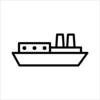 modello di disegno vettoriale icona nave