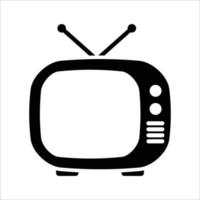 modello di disegno vettoriale icona televisione semplice e pulito