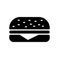 hamburger - modello di disegno vettoriale icona cibo semplice e pulito